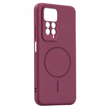 Xiaomi Redmi Note 11 Pro Mika Pc Magsafe Kapak - Bordo