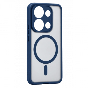 Xiaomi Redmi Note 13 4g Loji Magsafe Kapak - Mavi