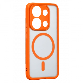 Xiaomi Redmi Note 13 4g Loji Magsafe Kapak - Turuncu