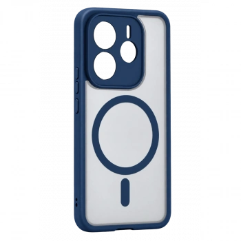 Xiaomi Redmi Note 14 4g Loji Magsafe Kapak - Mavi