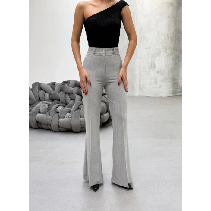 230 Gr Poly Viscose Full Lycra İspanyol Paça Pantolon