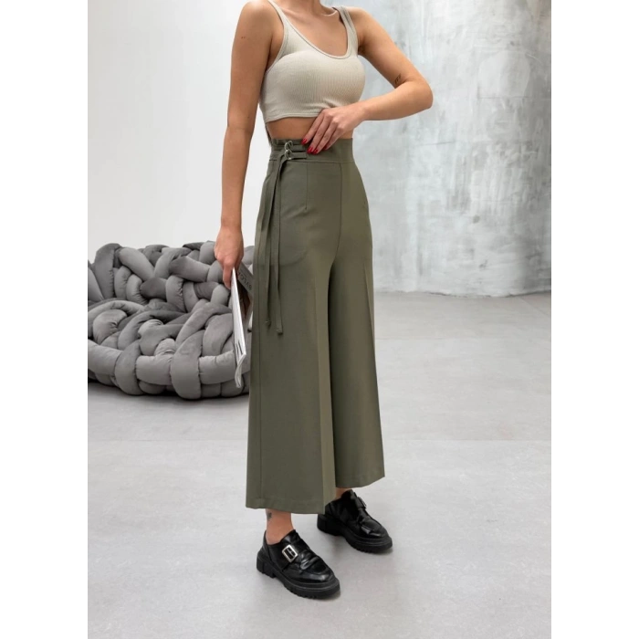 230 Gr Poly Viscose Full Lycra Metal Toka Aksesuarli Pantolon