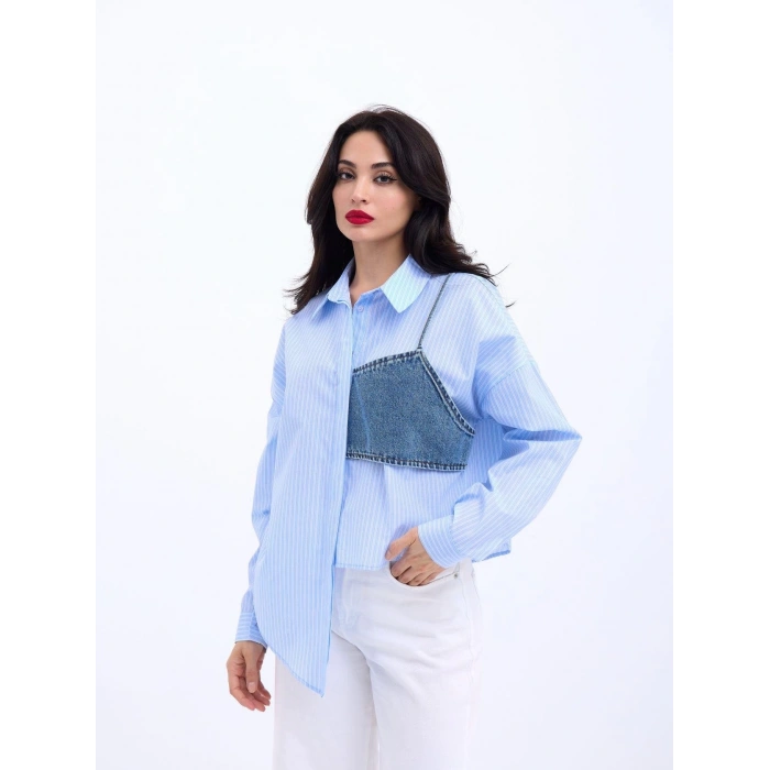 5419 GÖMLEK-SAN DİEGO ÇİZGİLİ