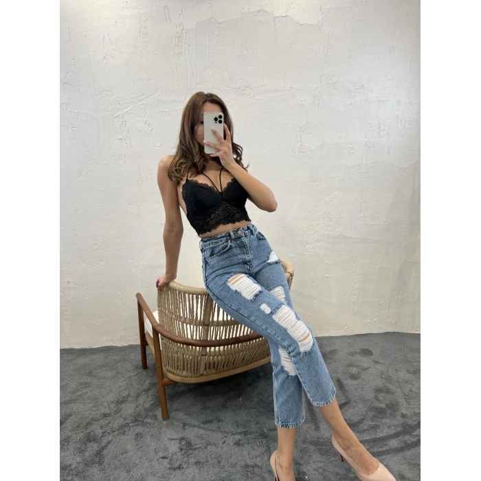 5998 KOT PANTOLON-MAVİ