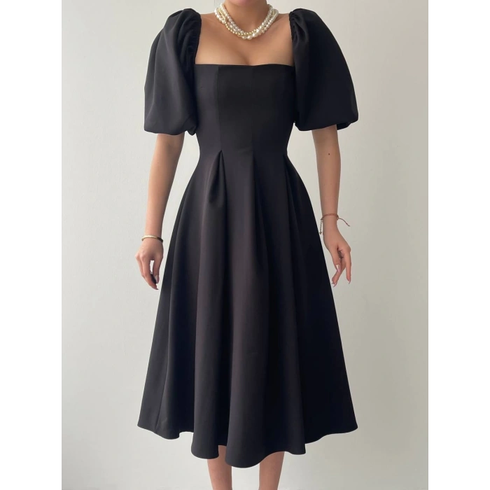 Benjamin Çan Etekli Midi Boy Elbise