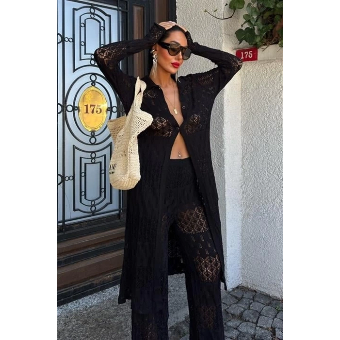 Bridget Ajurlu Uzun Hırka Takım 9881