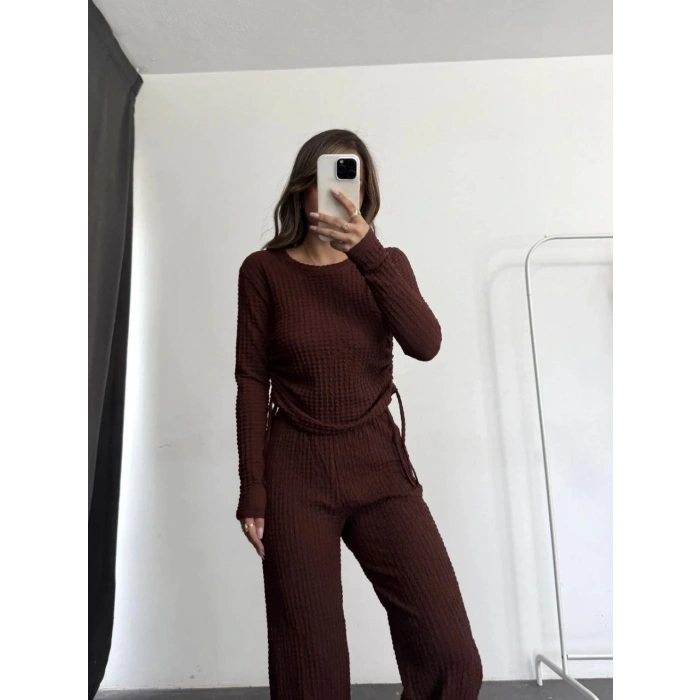 Bubble alt üst takım kahve pt510446