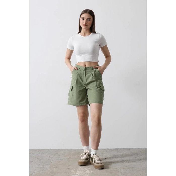 Cargo Cepli Şort - Haki