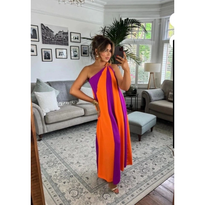 ÇİFT RENKLİ ELBİSE