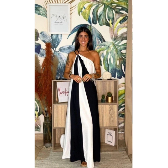 ÇİFT RENKLİ ELBİSE