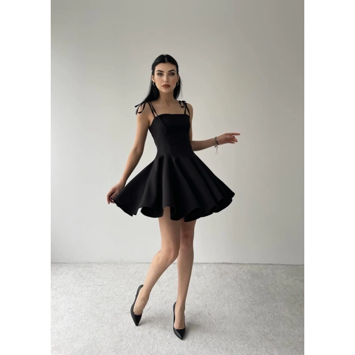 Clara Askılı Mini Elbise