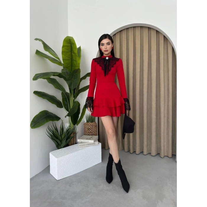 Danya Dantel Mini Elbise