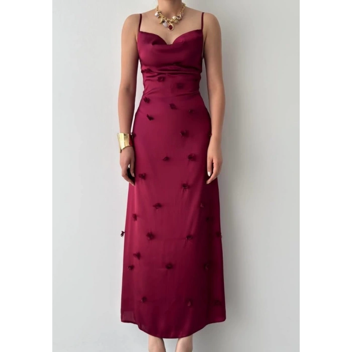 Dora Çiçek Detaylı Elbise