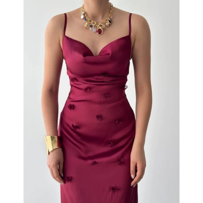 Dora Çiçek Detaylı Elbise