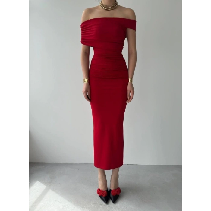 Dron Straplez Elbise