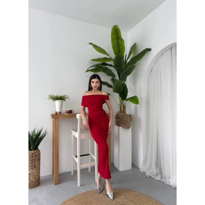 Dron Straplez Elbise