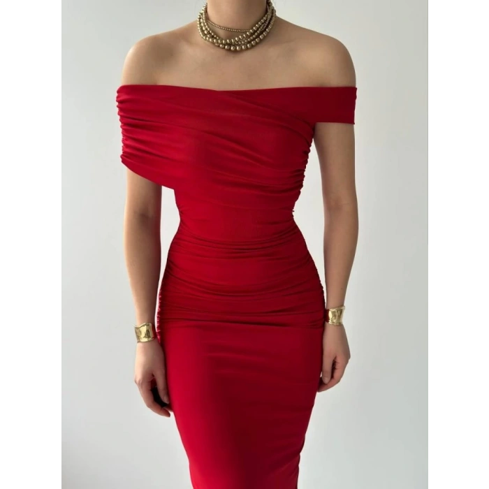 Dron Straplez Elbise