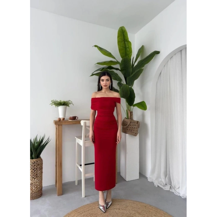 Dron Straplez Elbise