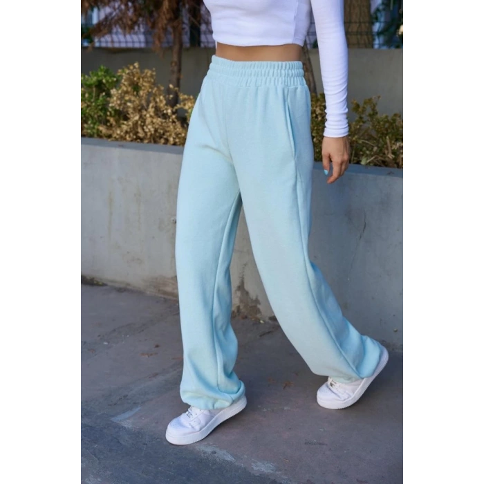 Düz Lastikli Eşofman - Mint Yeşili