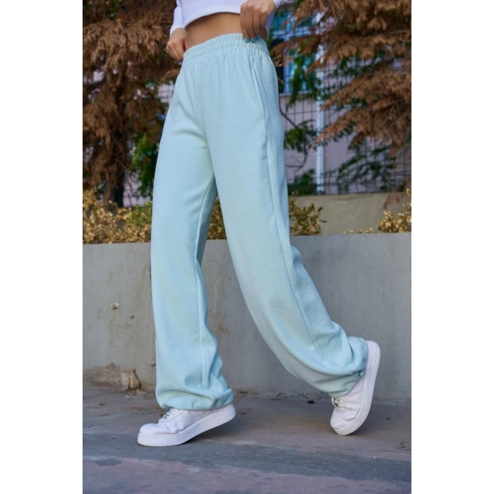 Düz Lastikli Eşofman - Mint Yeşili