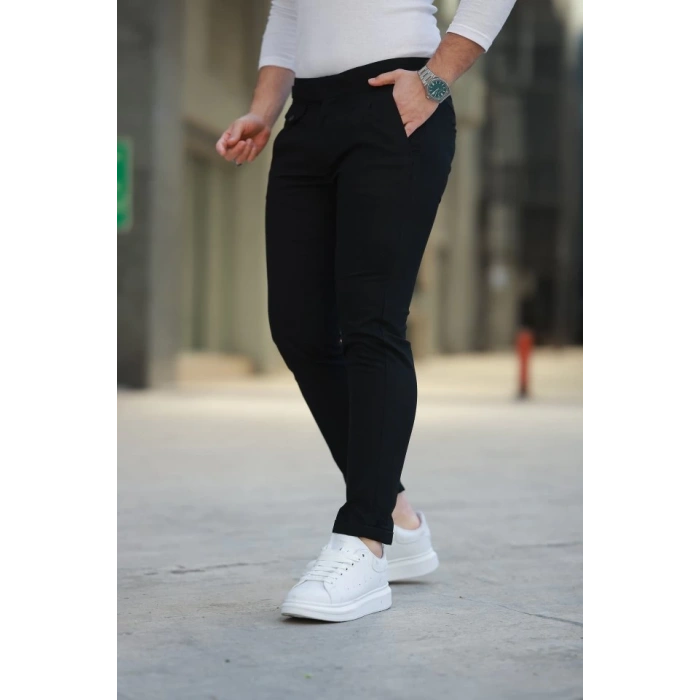 Erkek Bel Toka Detaylı Pileli Pantolon