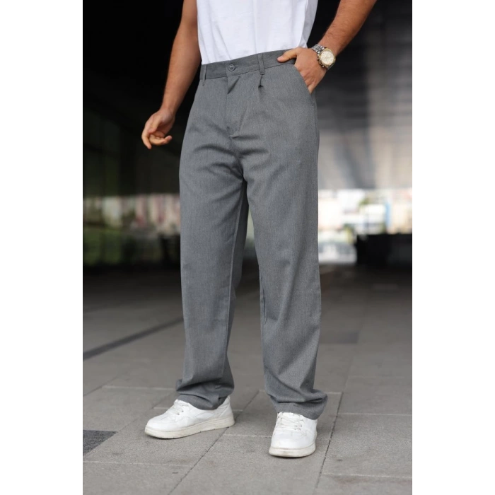 Erkek Beli Lastikli Baggy Pantolon