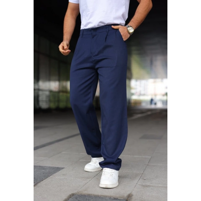 Erkek Beli Lastikli Baggy Pantolon