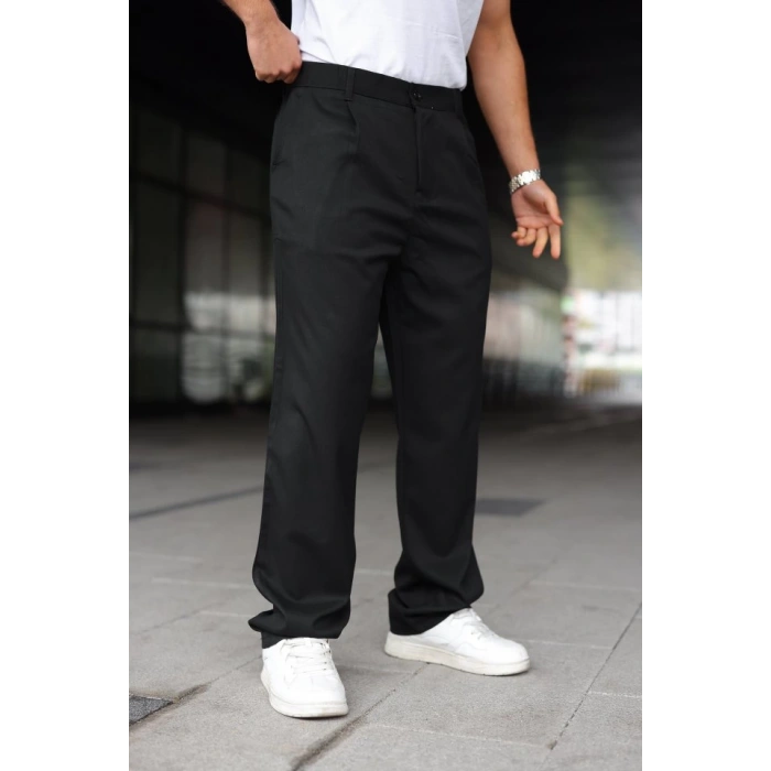 Erkek Beli Lastikli Baggy Pantolon