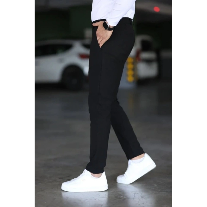 Erkek Düz Kesim Bilek Boy Kumaş Pantolon