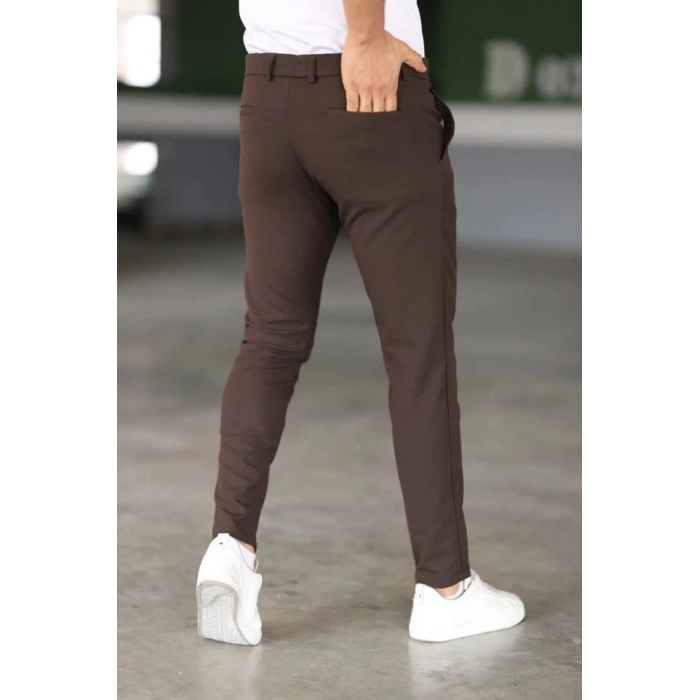 Erkek Düz Kesim Bilek Boy Kumaş Pantolon