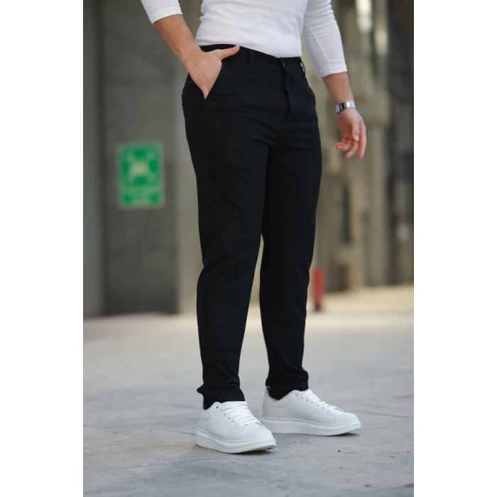 Erkek Düz Kesim Bilek Boy Kumaş Pantolon