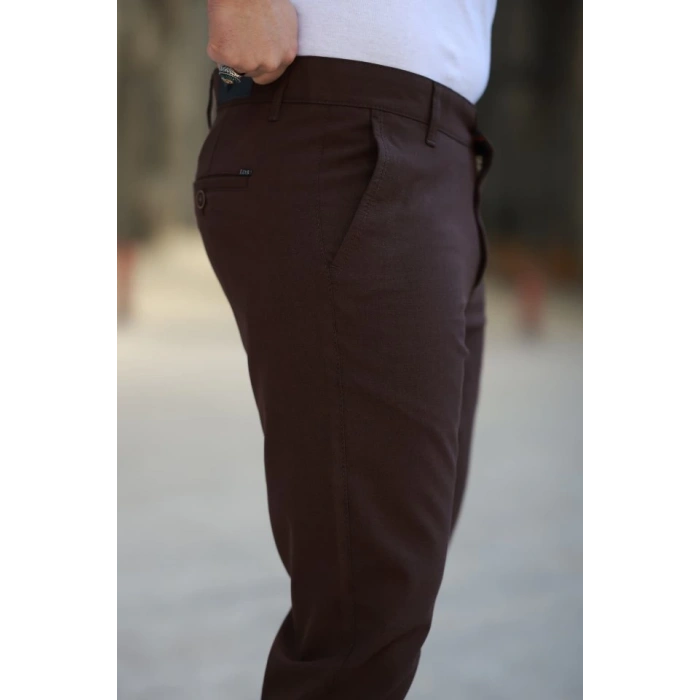 Erkek Düz Kesim Bilek Boy Kumaş Pantolon