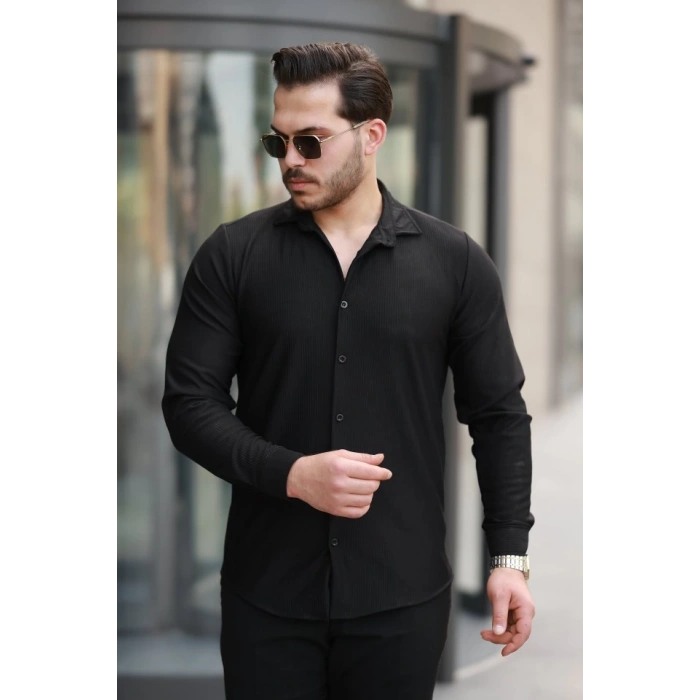 Erkek Fitilli Uzun Kollu Gömlek