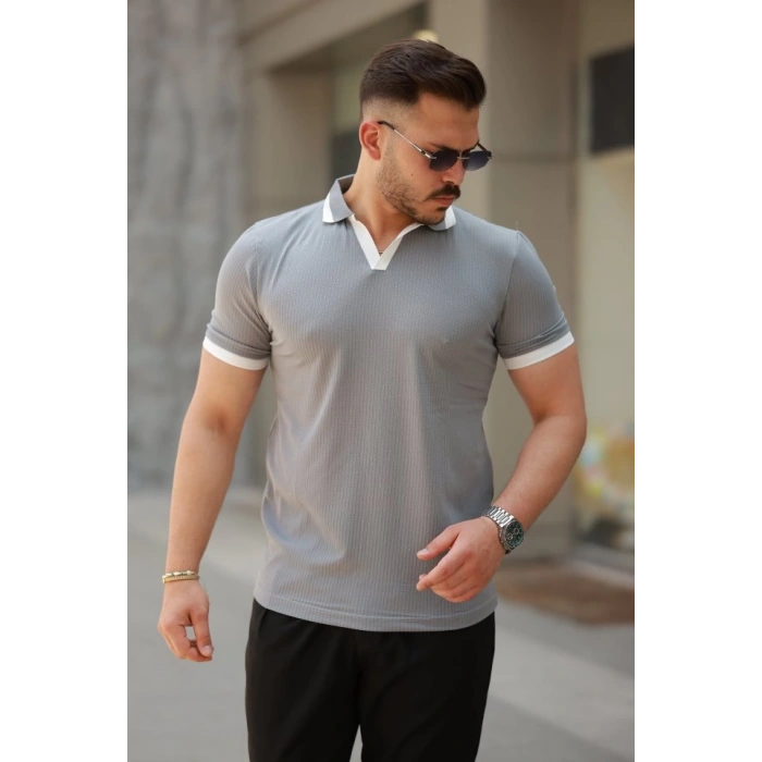 Erkek Hemşire Yaka Kısa Kollu Tişört