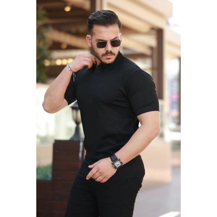 Erkek Hemşire Yaka Kısa Kollu Tişört