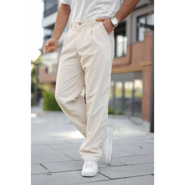 Erkek Kadife Baggy Pantolon