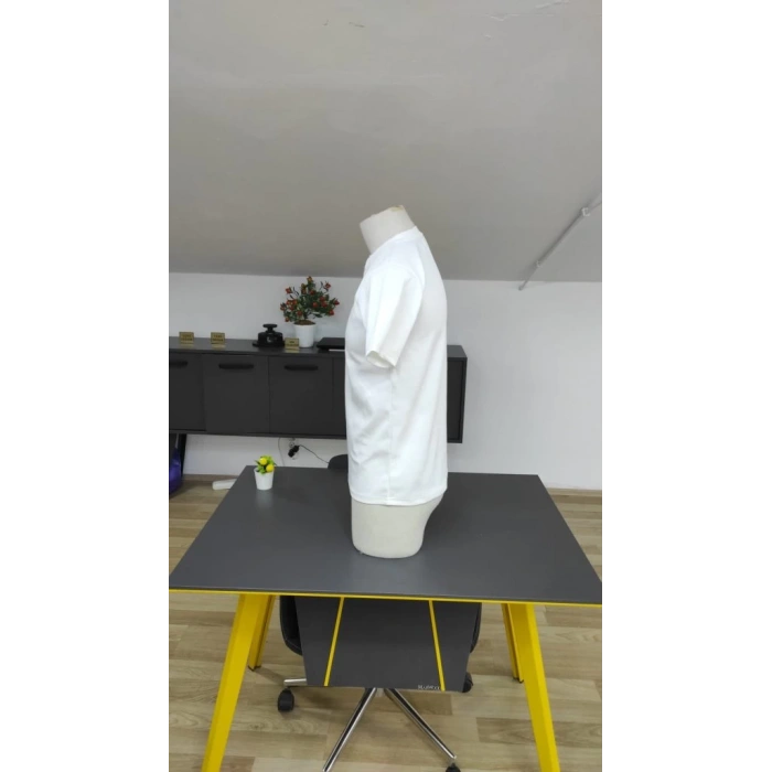 Erkek Kısa Kollu Bisiklet Yaka Burgu Tişört