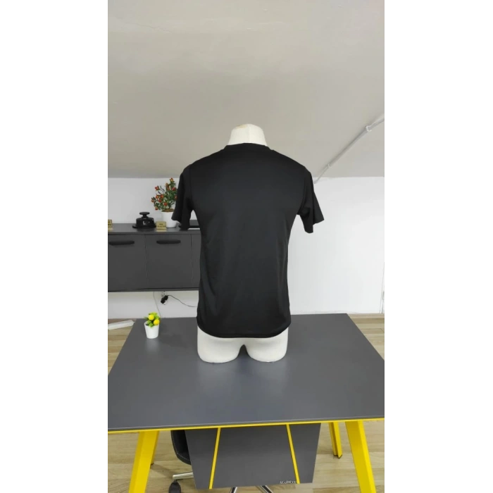 Erkek Kısa Kollu Bisiklet Yaka Burgu Tişört