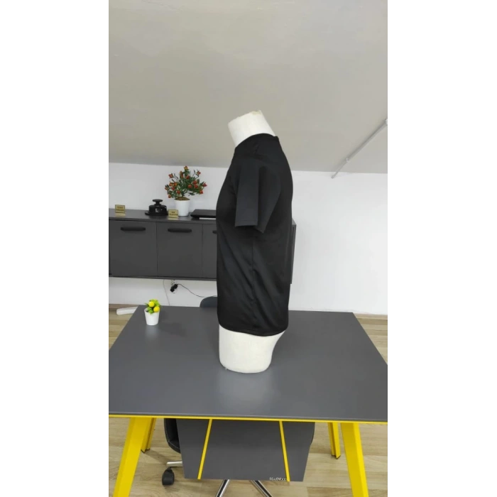 Erkek Kısa Kollu Bisiklet Yaka Burgu Tişört