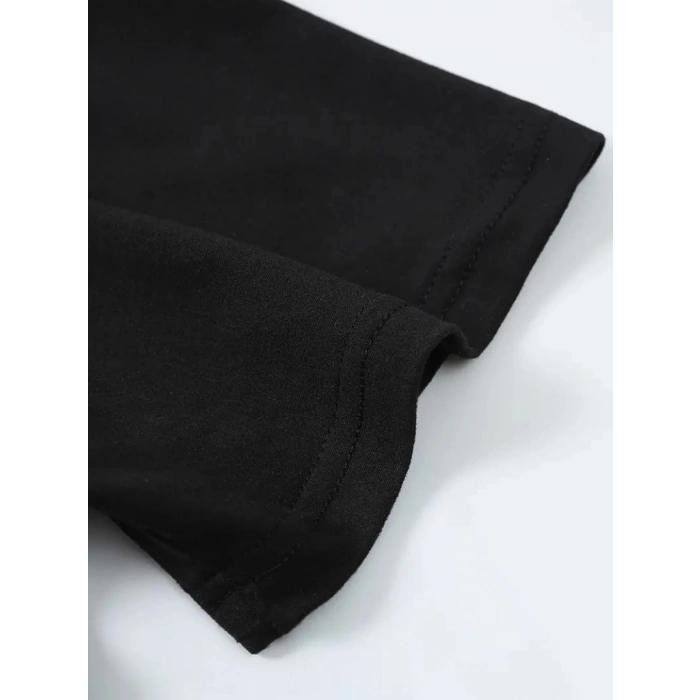 Erkek Kısa Kollu Bisiklet Yaka çok Renkli Viskon Tişört