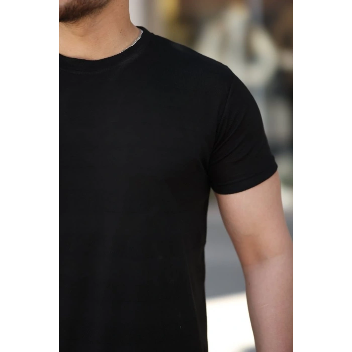 Erkek Mini Jakarlı Kısa Kollu T-shirt