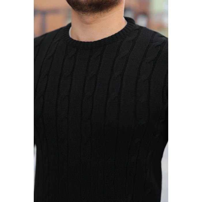 Erkek örgü Desen Bisiklet Yaka Kazak