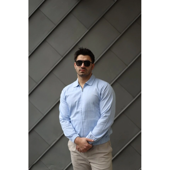 Erkek Pamuklu Keten Kumaş Ceket