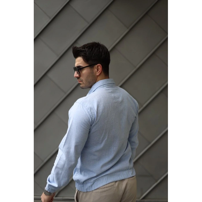 Erkek Pamuklu Keten Kumaş Ceket