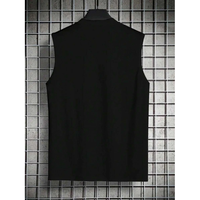 Erkek Sıfır Kol Victory Baskılı Süprem Tişört