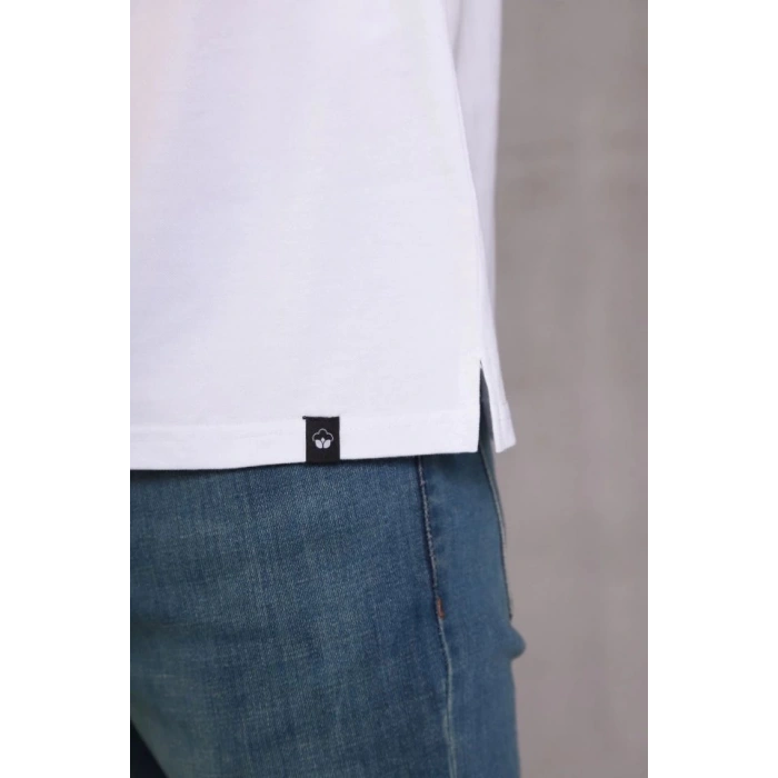 Erkek Slim Fit Pamuklu Yumuşak Doku Nefes Alan Kumaş Yakalı Tişört