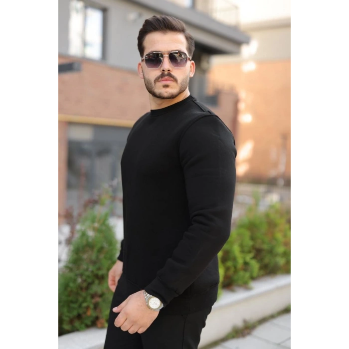 Erkek Üç İplik Şardonlu Sweatshirt