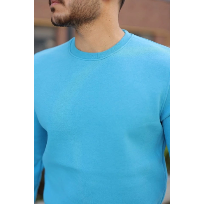 Erkek Üç İplik Şardonlu Sweatshirt