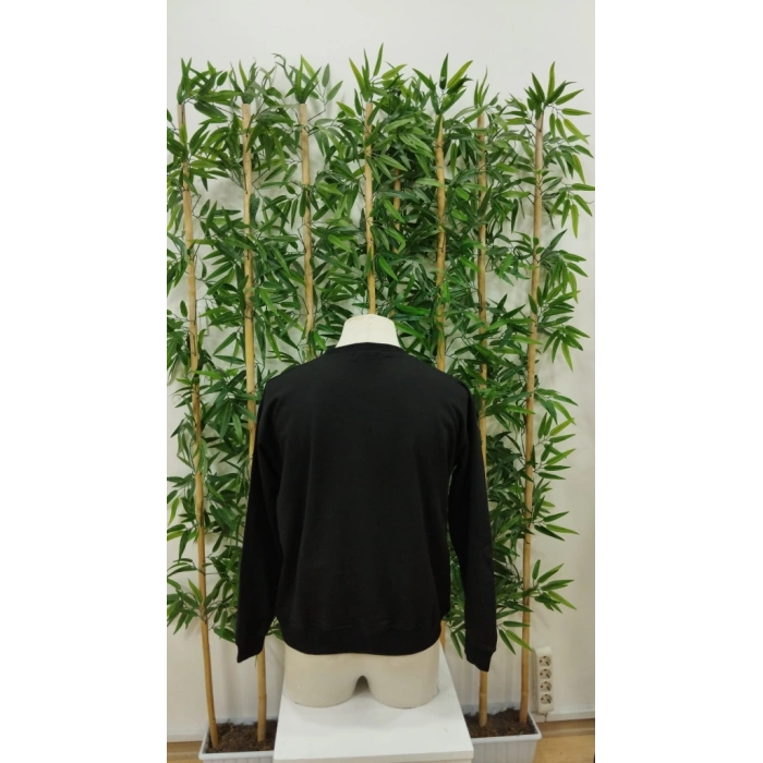 Erkek Uzun Kollu Bisiklet Yaka Boston Yazılı Iki Iplik Sweat