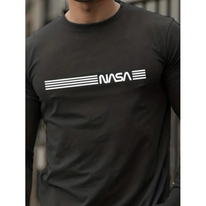 Erkek Uzun Kollu Bisiklet Yaka Viskon Bluz